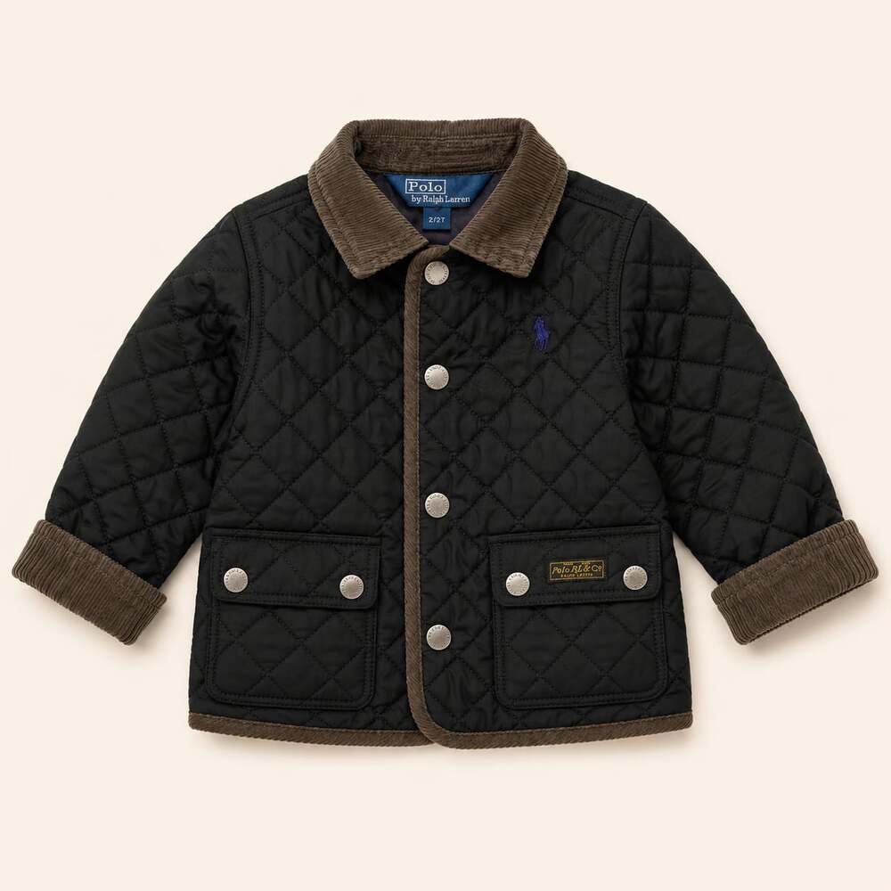 Polo Ralph Lauren Quilted Barn Jacket Toddler 2T Corduroy Coat